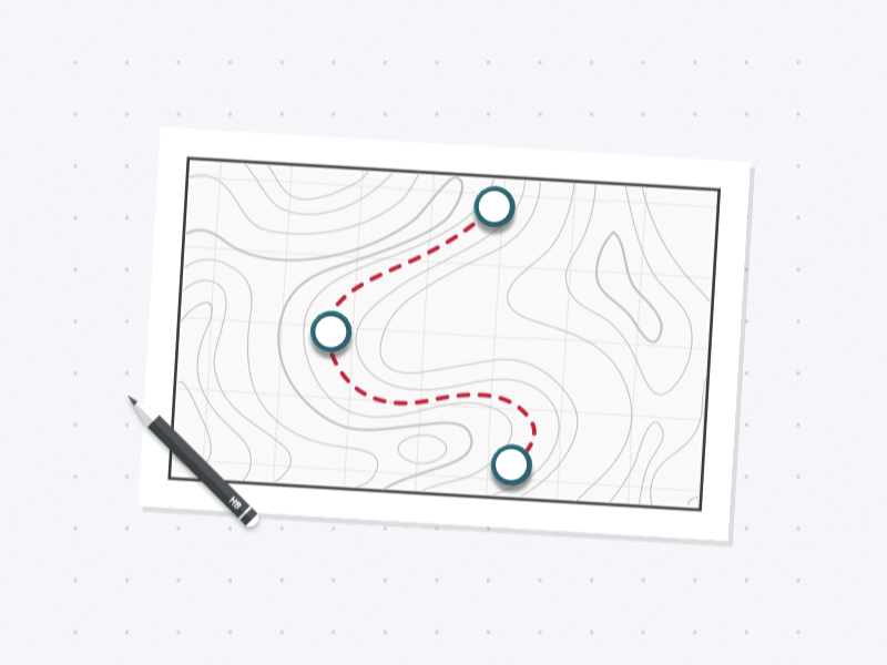 Strategy Animation animation illustration itx map motion strategy