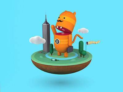 Hello 3D 3d character low polygon work