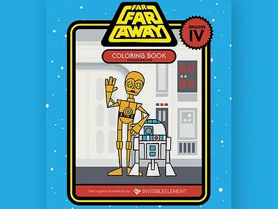 Free Star Wars Coloring Book coloring book free freebie illustration invisibleelement may4th star wars