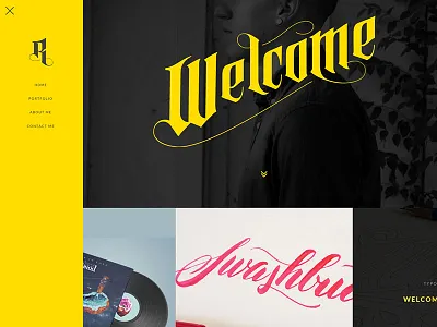 Portfolio Site In Progress banner code design grid hover in progress learn photo portfolio scroll ux web