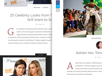 Blog Type + Images blog fashion typography ui ux web design