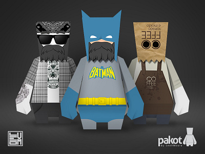 Pakot PaperToy art toy designer toy papertoy toy toypaper