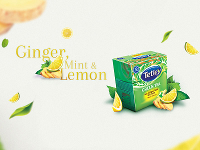 Tetley Green Tea fresh green tea ui ux web design