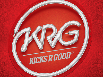 Kicks R Good kicks r good krg lace logo logotype nike shoes sneakers typo typography