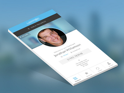 Law Mobile App application dashboard law mobile network profile social solicitor work