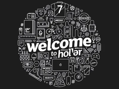 Welcome black circle icon illustration monotone welcome white