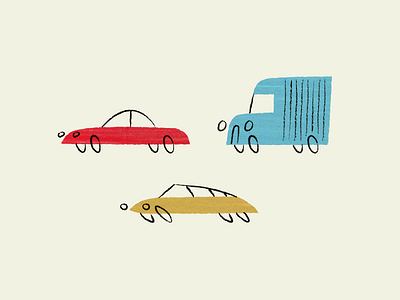 Les Voitures Françaises car french illustration