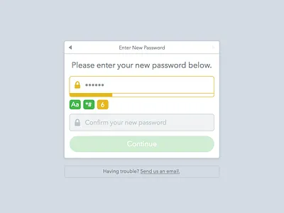 Password Flow (WIP) form healthcare new password oncology password