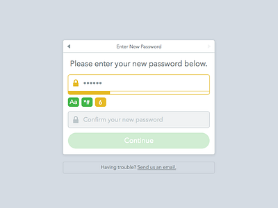 Password Flow (WIP) form healthcare new password oncology password