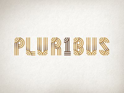 Pluribus Logotype americana latin lines logo logotype one pluribus unum usa