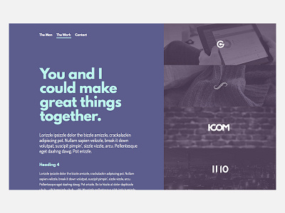 The Werk porfolio web design