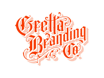 Gbco blackletter logo vintage