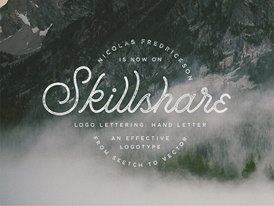 Check Out My Skillshare Class!! grunge handlettering lettering script typography vintage