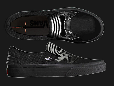 Kylo Ren Vans kylo ren lightsaber shoes star wars the force awakens vader vans