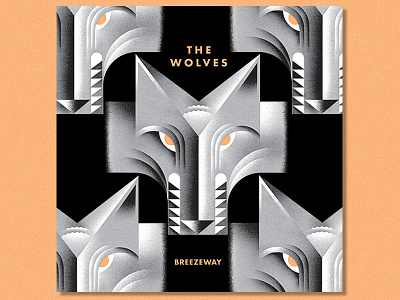 The Wolves album animal illustration music rock and roll typography wolf wolves