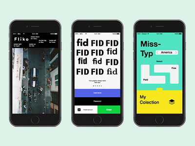 Graphic Design meet iOS graphic design ios iphone mobile typography