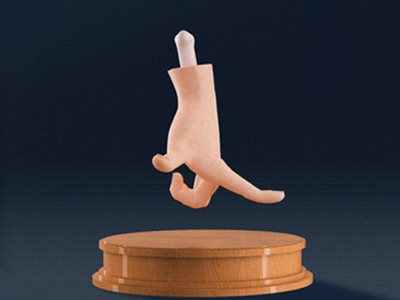 The Runner 3d animation animator burstype designer emanuele graphic loop marani motion gif