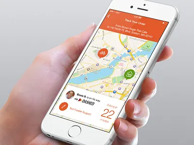 Foodler - Live Order Tracking (Early Version / WIP)