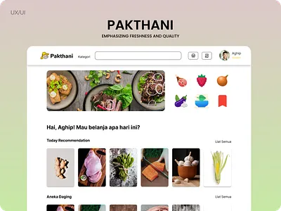 UI Design for Website E-commerce Pakthani e commerce farm food ui design ux design website website app website design