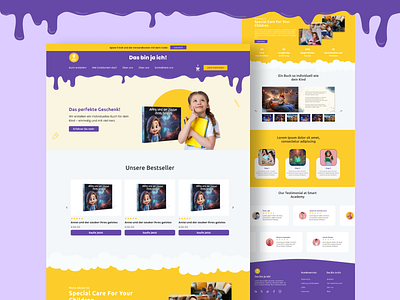 Website Design and Development for Das bin ja ich book brand branding design digital digital art graphic design identity branding kids modern online book ui ui design ui ux ui ux design ux ux design web design website website design