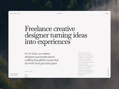 Zara framer template creative template framer template template for designers ui