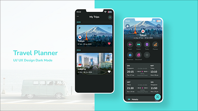 Travel Planner App graphic design planner ui ux