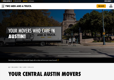 Moving Company, Movers WordPress Website business divi landing page design movers moving company ui design webdesign website website devlopment website redesign