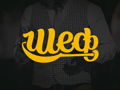 Шеф chief lettering logo yellow