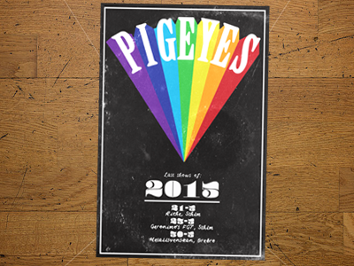 Pig Eyes Rising concert flyer music poster
