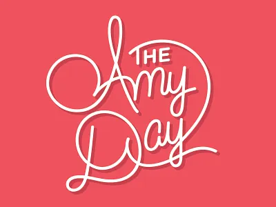 The Amy Day blog brand branding hand lettering lettering logo script type typography