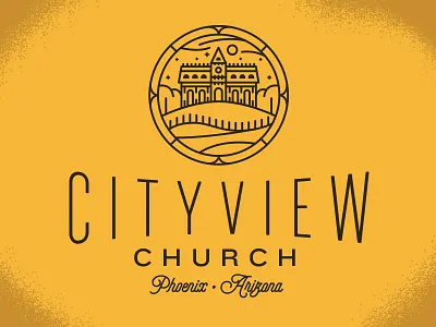 CityView Church brand branding church jesus line art logo