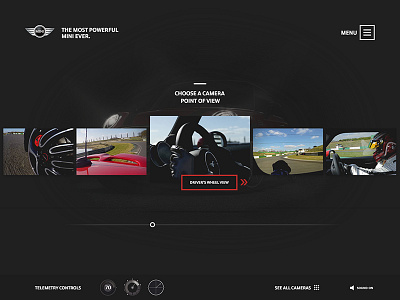 Mini Cooper Works - Digital Campaign black cooper dark design mini ui ux video web works