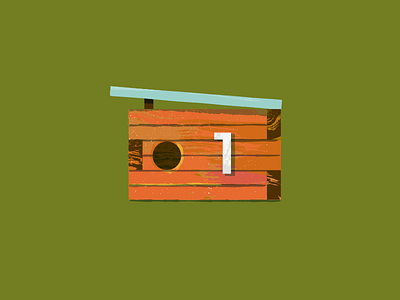 Birdhouse 01 bird birdhouse modern red texture vector