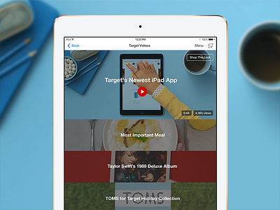 Explore Target app ios ipad mobile socialcommerce target