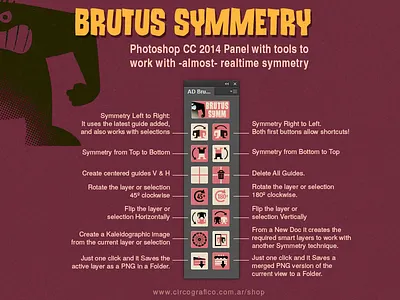 Brutus Symmetry PhotoShop CC+ Panel cc cc 2014 draw paint panel photoshop symmetry