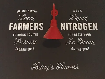 Lulu's Ice Cream - Chalk Wall chalk florida ice cream lettering miami type