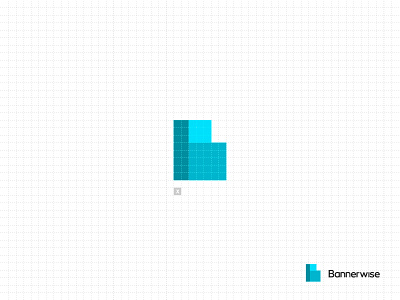 Bannerwise banner brand branding grid identity logo logotype minimal