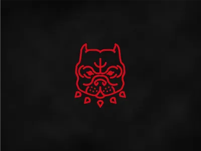 Tough Guy branding chicago design dog logo mark