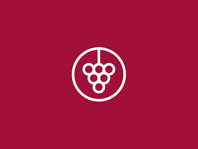 Winery @chilli branding grapes logo