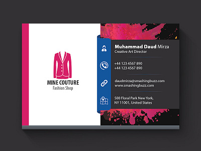 Free Stylish Business Card PSD Template business card business card free free business card template free psd free psd templates free visiting card