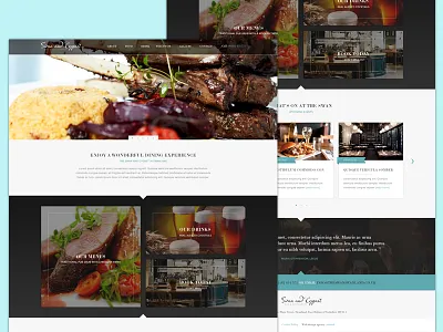 Gastro Pub branding fine dining gastro pub restaurant script type website