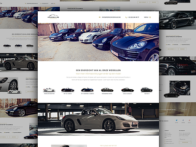 Car Overview car minimal paralax porsche rental ui webdesign