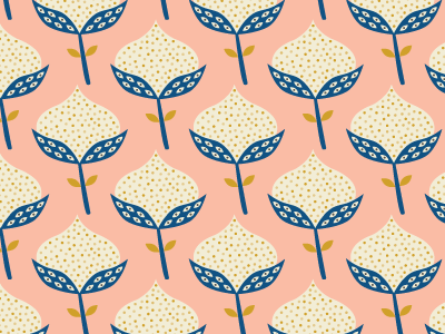 Scandinavian flower pattern flowers folk nature pattern repeating scandinavian seamless