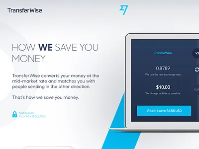 How we save you money credit card how it works money one page payment transfer transferwise