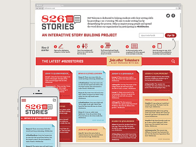 826 Stories UI/UX 826 branding stories twitter ui ux website