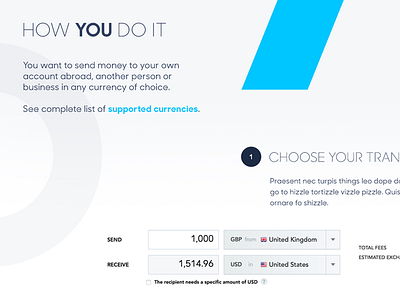 How you do it credit card how it works money one page payment transfer transferwise