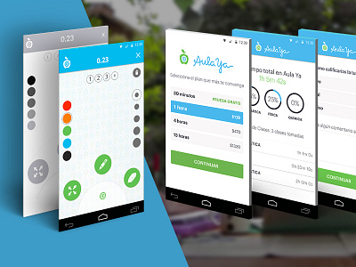 Aula Ya android app elearning ui