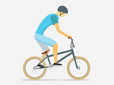 BMX bicycle biker flat
