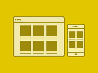 Build Website browser flat illustration responsive website