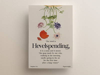 21 days of posters #14 21dayproject aesthetic fresh inspirational poster quote spring stephen fry typography